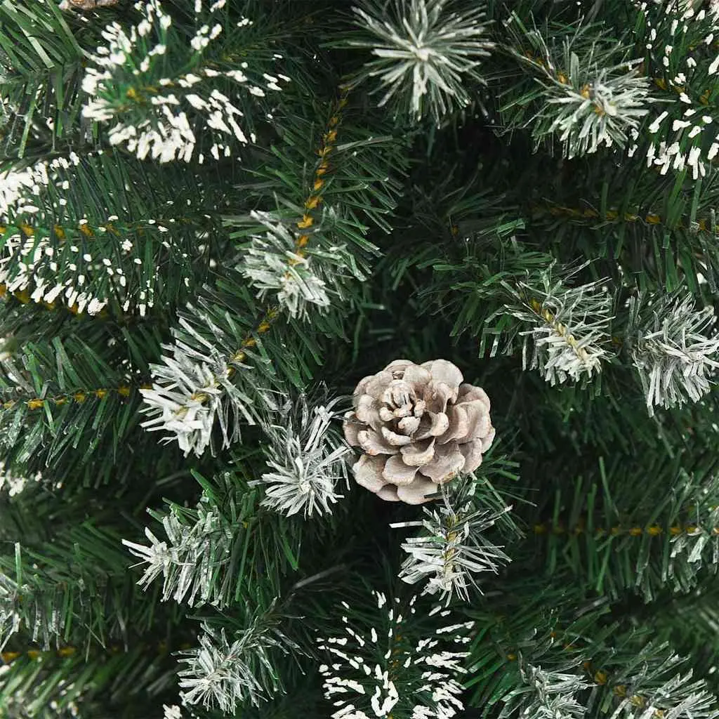 Artificial Slim Christmas Tree 120cm Green PVC Holiday Home Decor