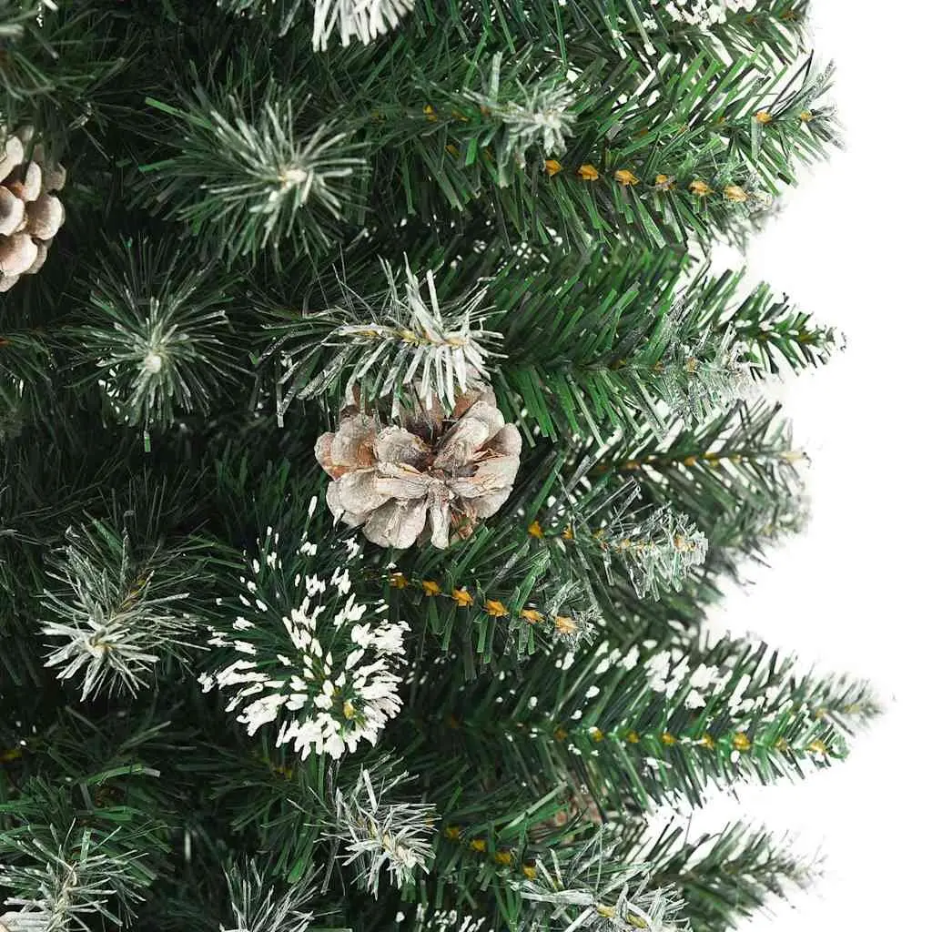 Artificial Christmas Tree Slim 210cm Green PVC Tips
