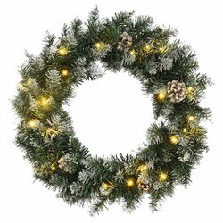 60cm LED Christmas Wreath: Practical Holiday Decor