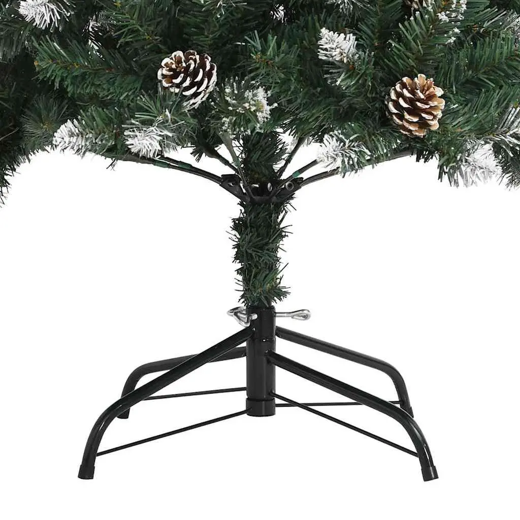 Christmas Tree Artificial 240cm Green PVC Hinged Branches for Holiday Decor