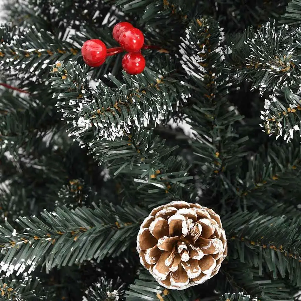 Artificial Christmas Tree 180 cm Green PVC Hinged Branches