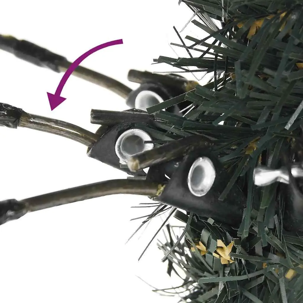 Artificial Christmas Tree 240cm Green PVC Hinged Branches