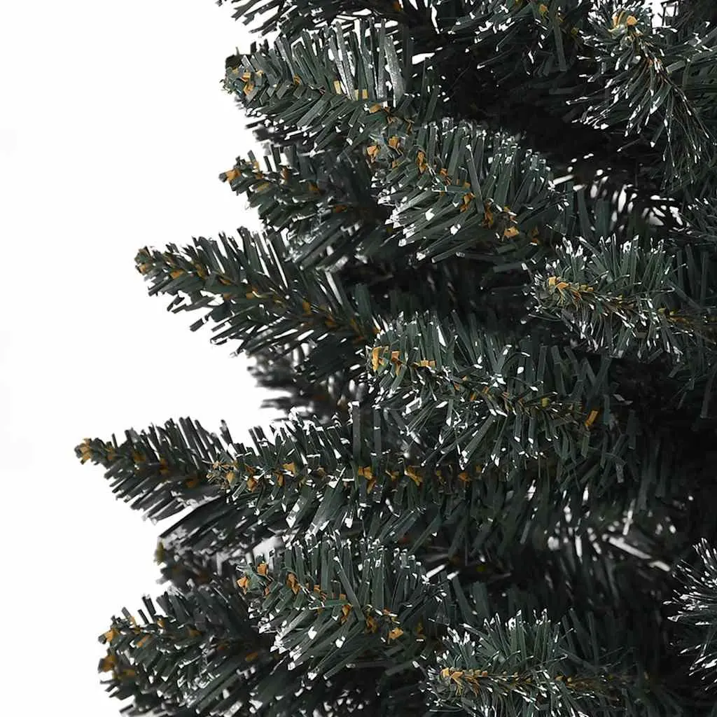 Slim Christmas Tree 180cm Green PVC Bushy Tips for Narrow Spaces