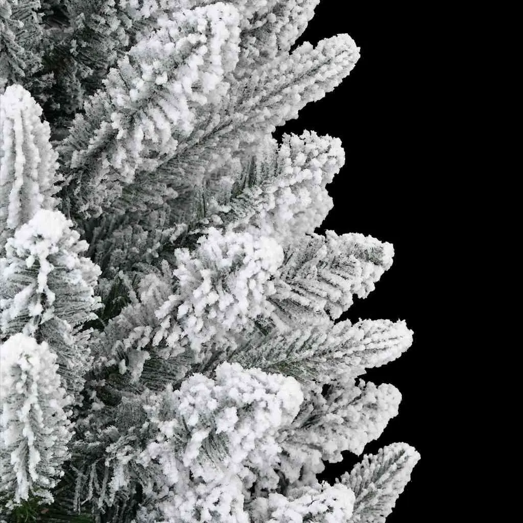 Artificial Christmas Tree 150cm White Flocked Snow PVC PE Hinged Branches