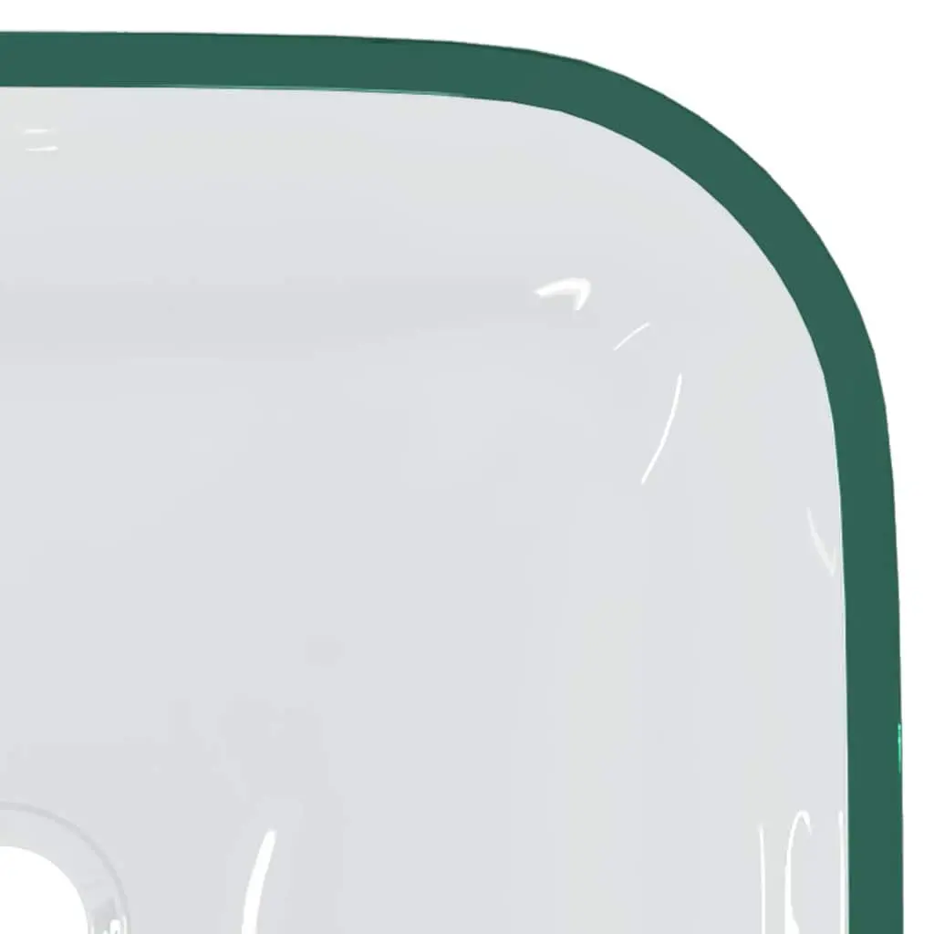 Transparent Glass Basin 42x42x14cm Above Counter Bathroom Sink Vessel