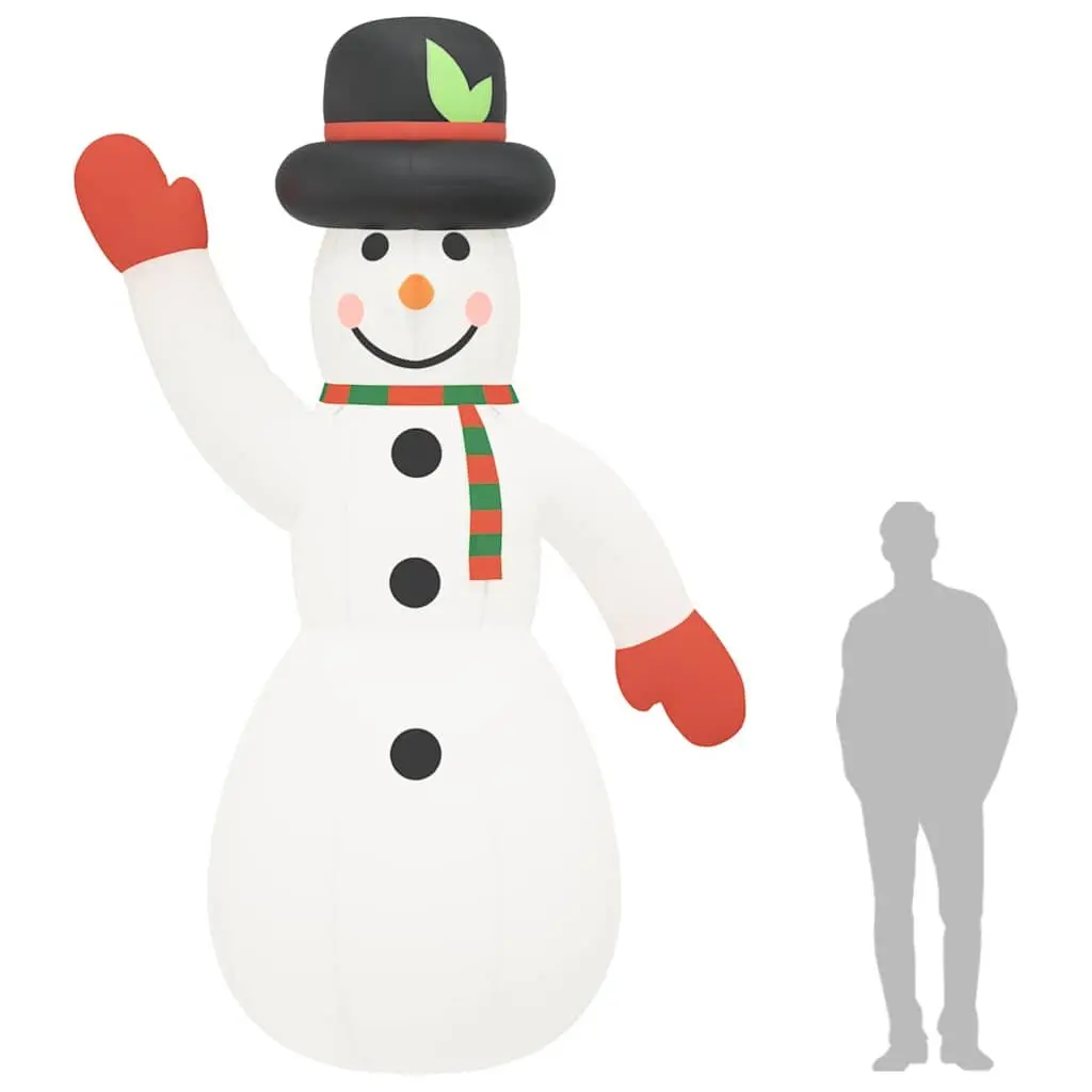 Inflatable Snowman Christmas Decoration 370cm Outdoor with LED Lights