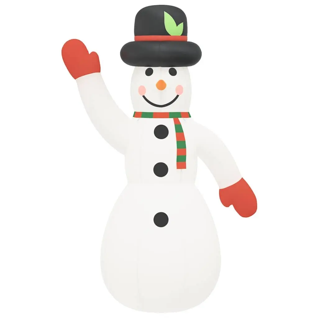 Inflatable Snowman Decoration with LED Lights for Outdoor Yard Christmas Holiday 805 cm