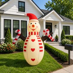 Durable 630cm Inflatable Snowman with Built-in Lights