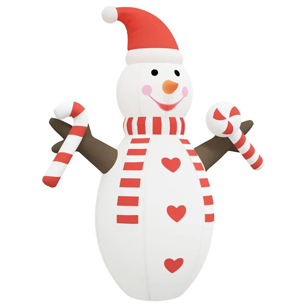 Inflatable Snowman Decoration Christmas Outdoor Yard Garden 630cm with LED Lights
