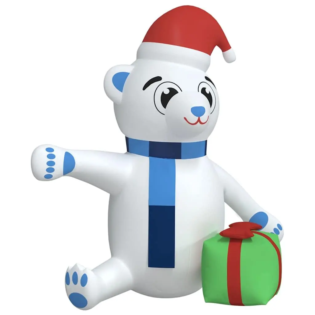 Inflatable Teddy Bear Christmas Decoration 240cm LED Outdoor Yard