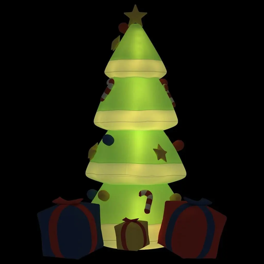 Inflatable Christmas Tree 240cm with Built-in LED Lights Yard Garden Holiday