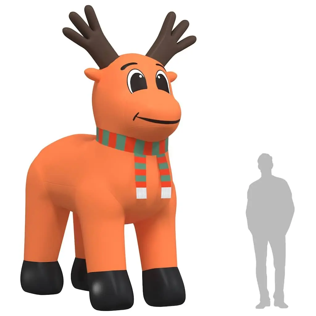 Inflatable Reindeer Outdoor Yard Decoration 400cm with LED Lights