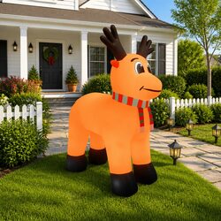 Cheerful Inflatable Reindeer for Christmas Decor