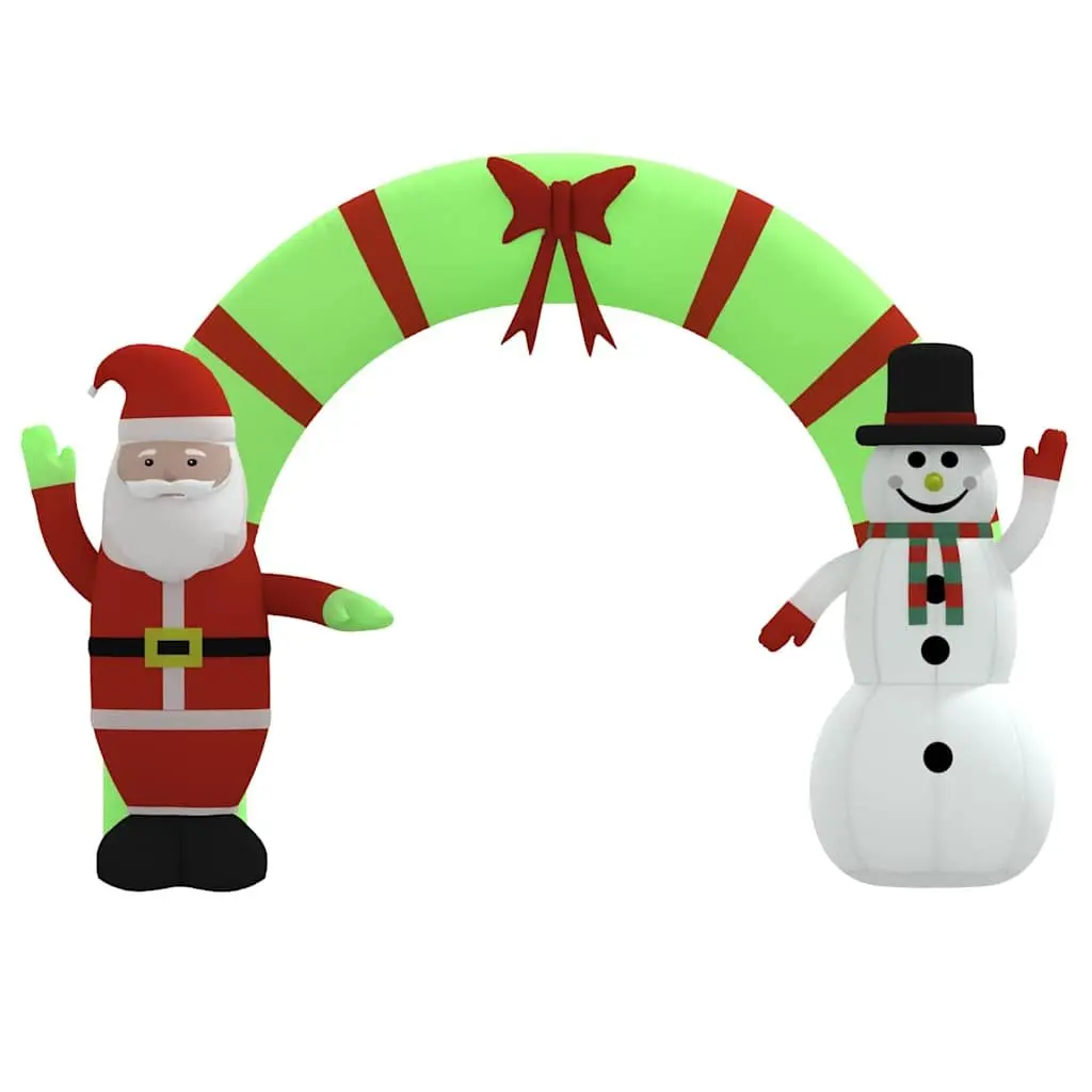 Inflatable Arch Gate Christmas Decoration Santa Snowman 270cm Outdoor LED
