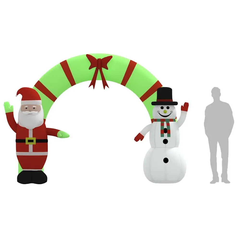 Inflatable Arch Gate Christmas Decoration Santa Snowman 270cm Outdoor LED