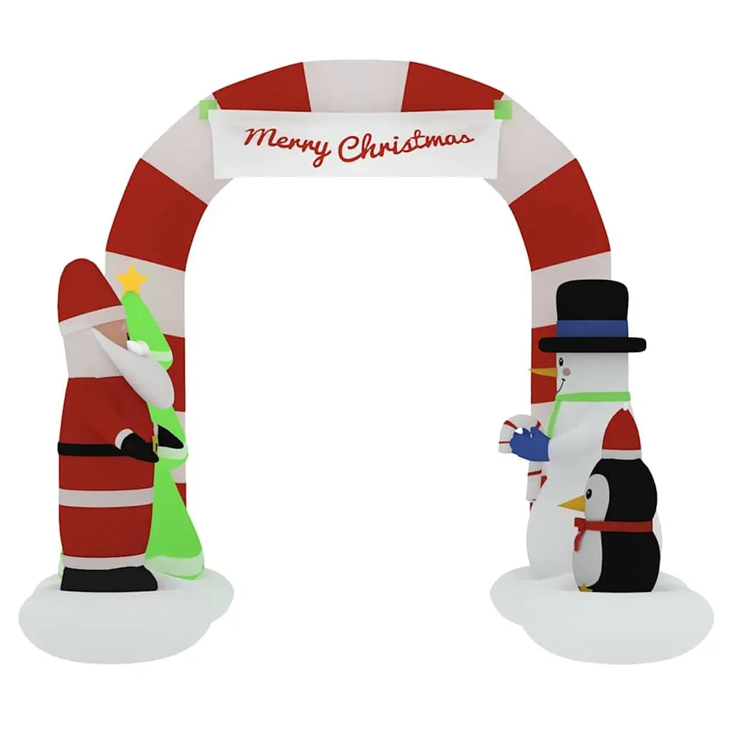 Inflatable Arch Gate Christmas Decoration Santa Snowman 260cm LED
