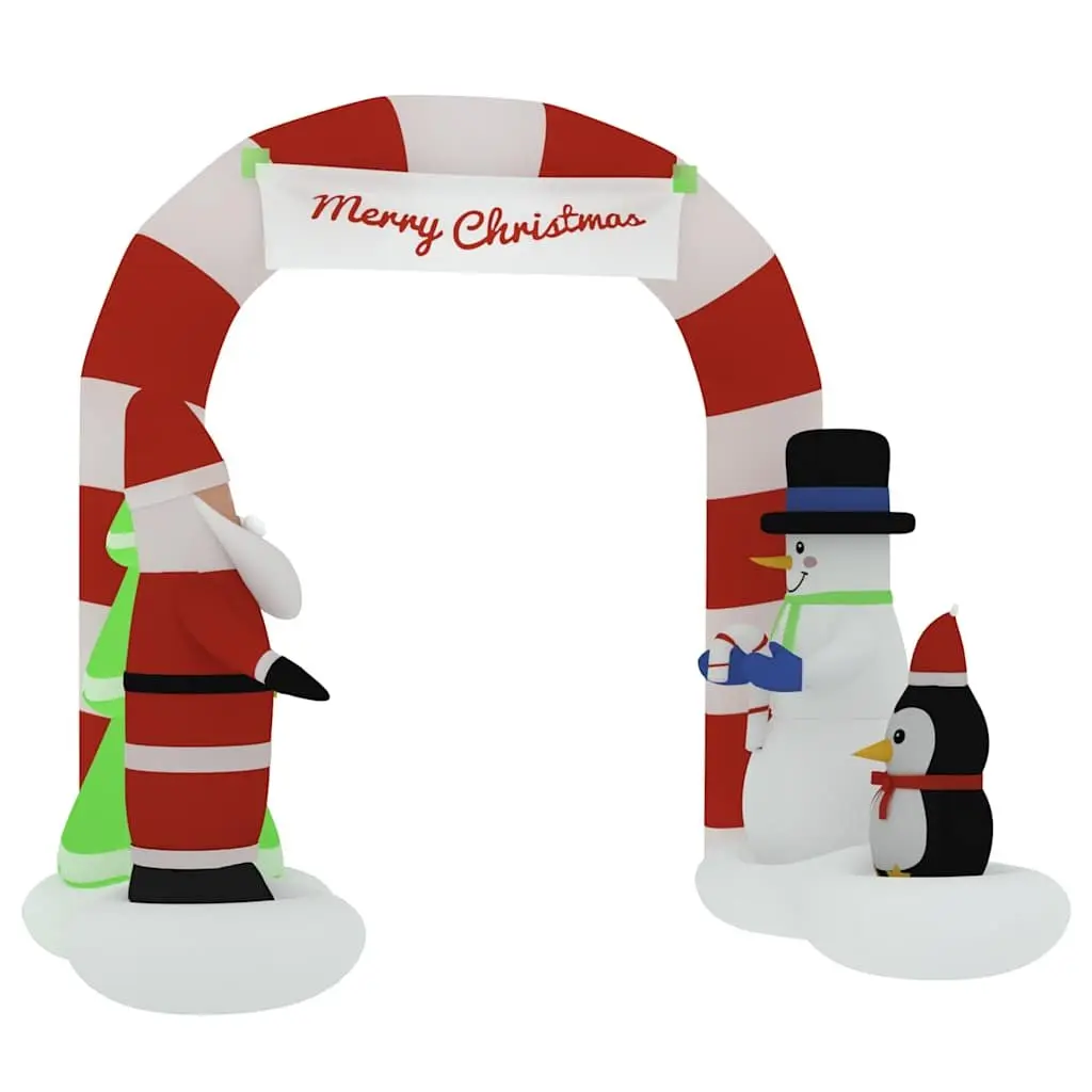 Inflatable Arch Gate Christmas Decoration Santa Snowman 260cm LED