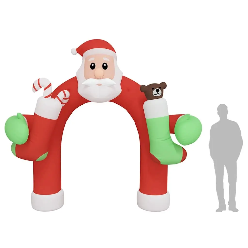 Inflatable Christmas Arch Gate Outdoor Holiday Decoration 320cm LED Lights