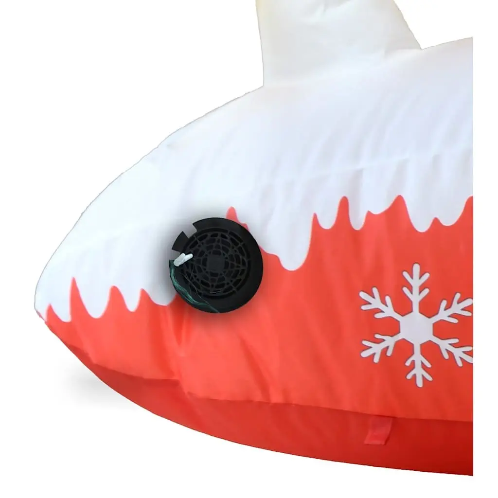 Inflatable Yard Decoration Christmas Santa Reindeer 145cm LED Lights