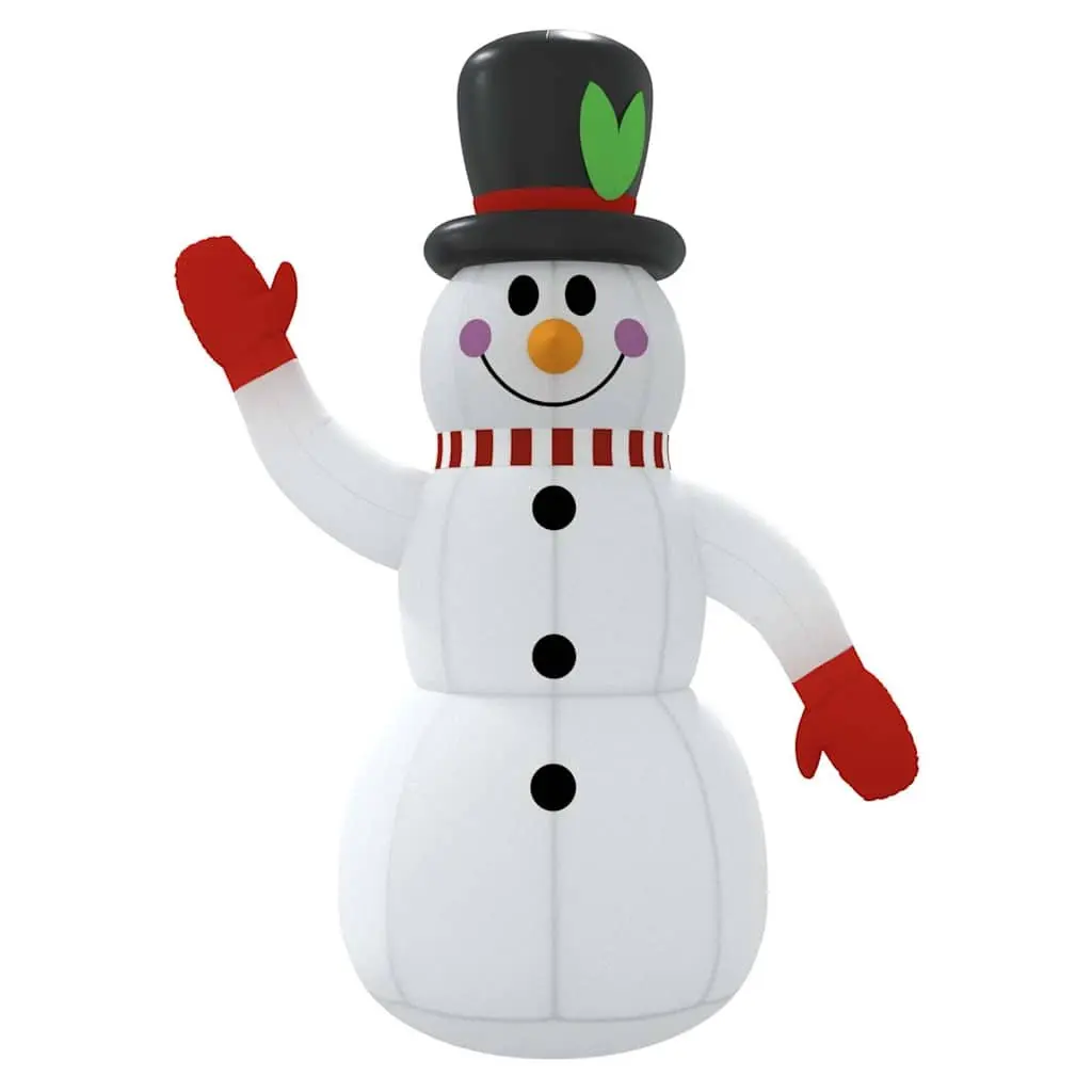 Inflatable Snowman Decoration with LED Lights 120cm Holiday Yard