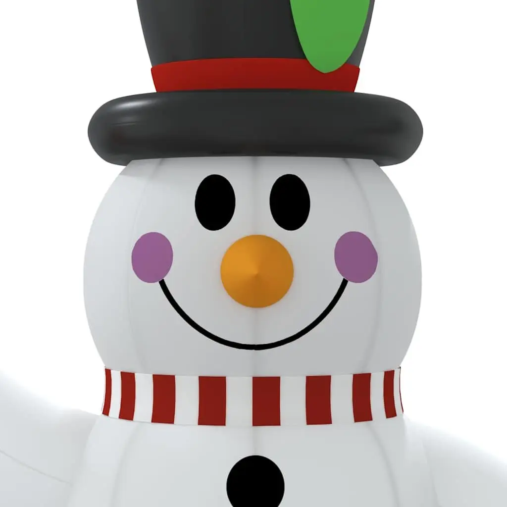 Inflatable Snowman Decoration with LED Lights 120cm Holiday Yard