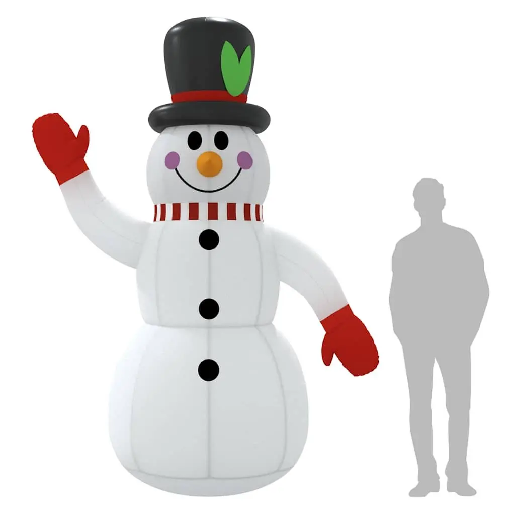 Inflatable Snowman Christmas Decoration 300cm LED Lights Outdoor Garden