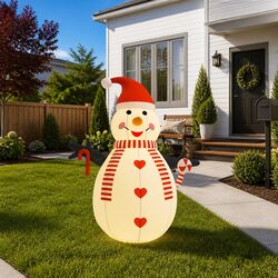 Durable Inflatable Snowman Decoration at 250 cm
