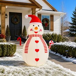 Reliable Inflatable Snowman with LEDs for Christmas Cheer