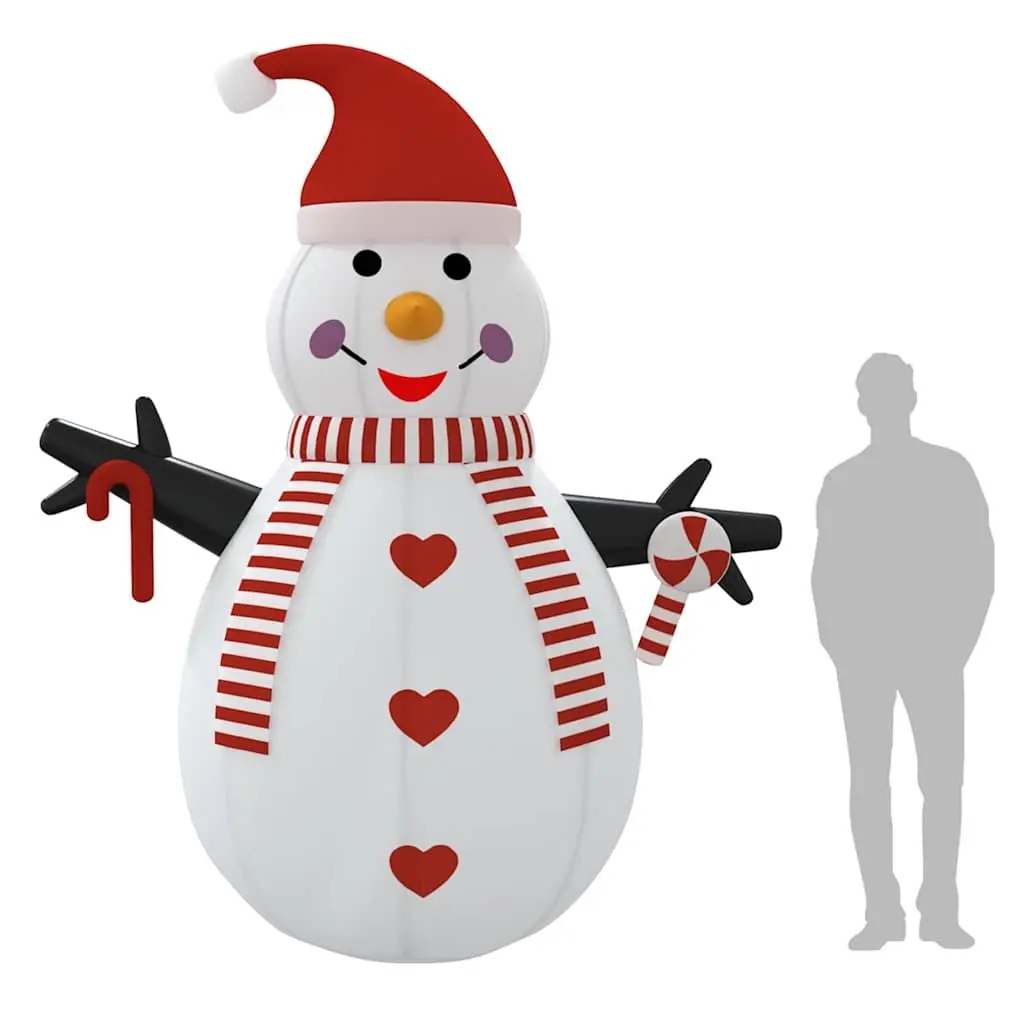 Inflatable Snowman 300 cm with Built-in LED Lights Christmas Yard Holiday