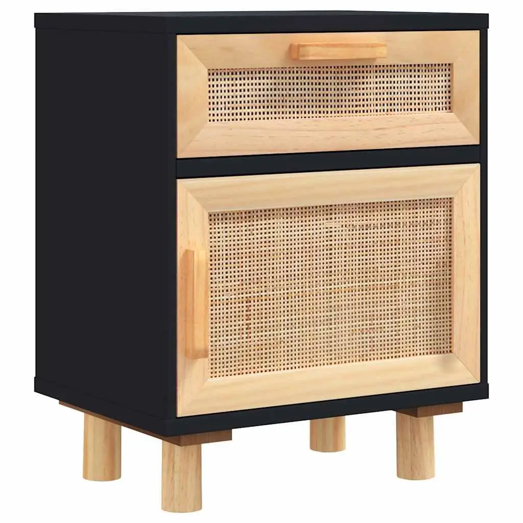 Black Bedside Cabinets with Storage Drawers