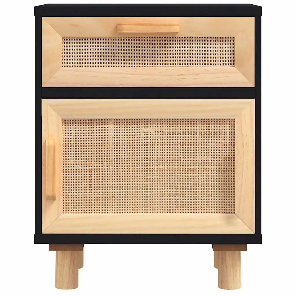 Black Bedside Cabinets with Storage Drawers