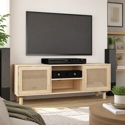 Warm Brown TV Cabinet: Practical Storage Solution