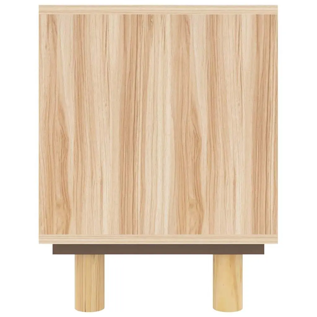 TV Cabinet Storage Compartment 105cm Brown