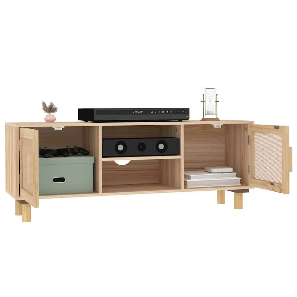 TV Cabinet Storage Compartment 105cm Brown