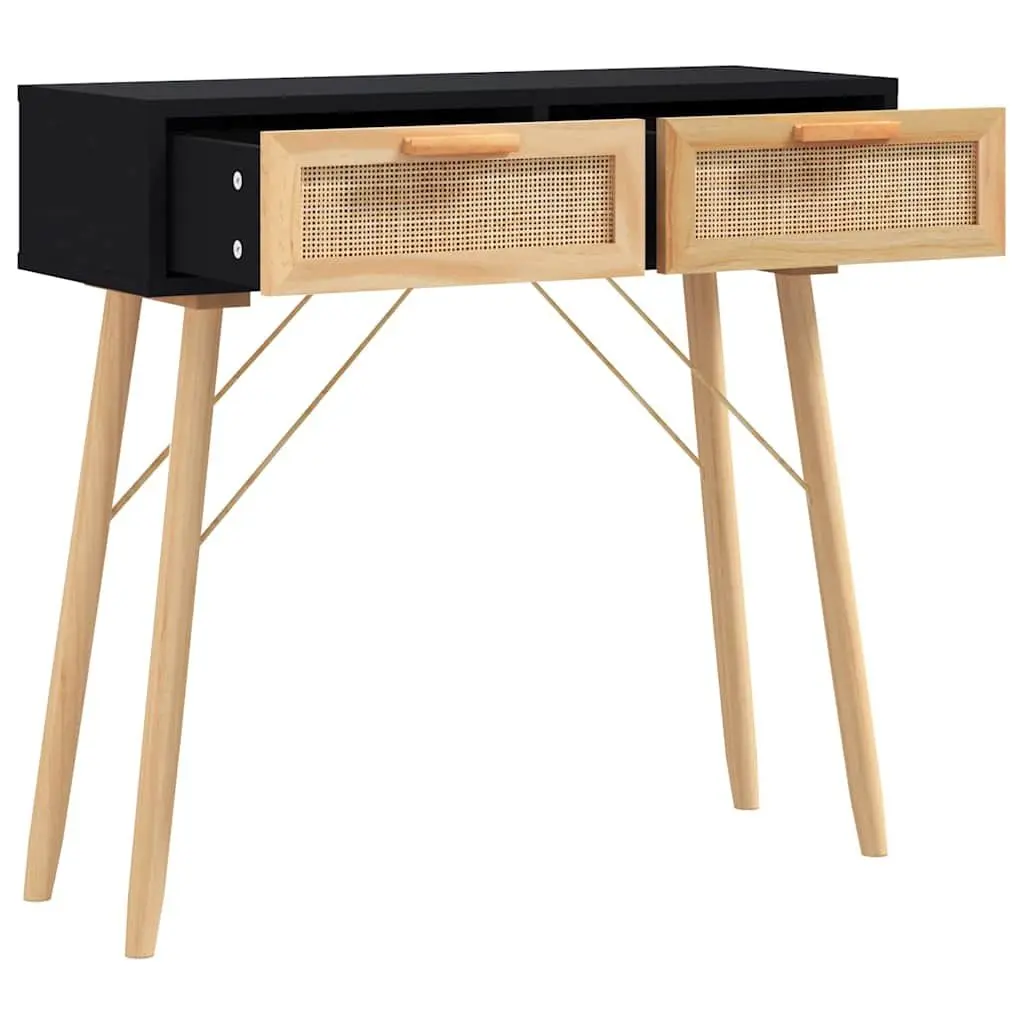 Console Table Black 80x30x75 cm Hallway Entryway Accent Side Table