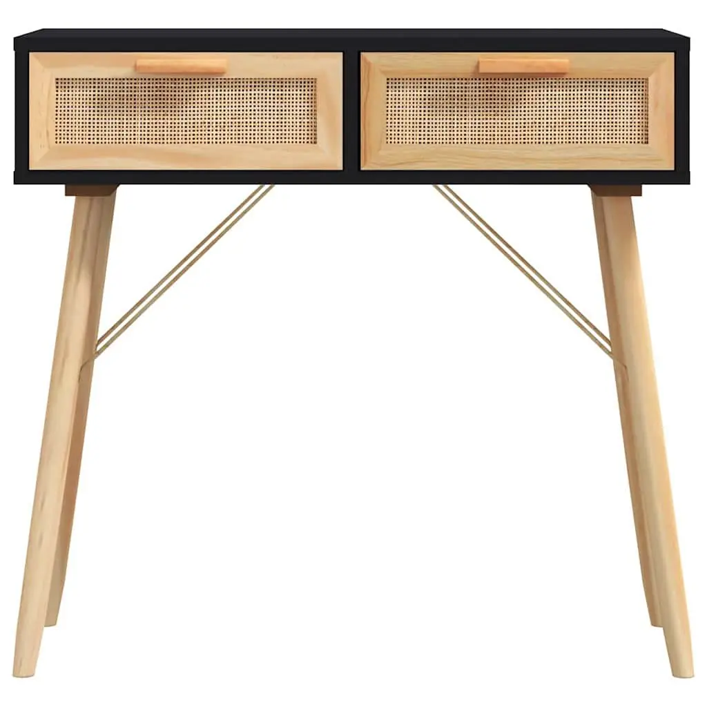Console Table Black 80x30x75 cm Hallway Entryway Accent Side Table