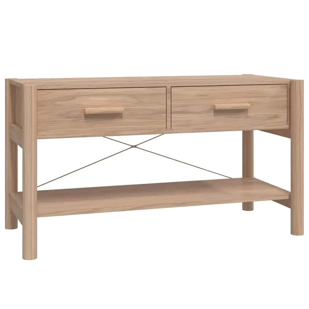TV Cabinet Storage Unit 82x38x45cm Brown with Wooden Legs for Living Room