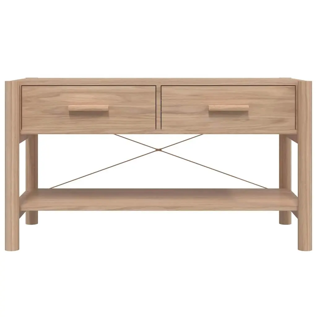 TV Cabinet Storage Unit 82x38x45cm Brown with Wooden Legs for Living Room