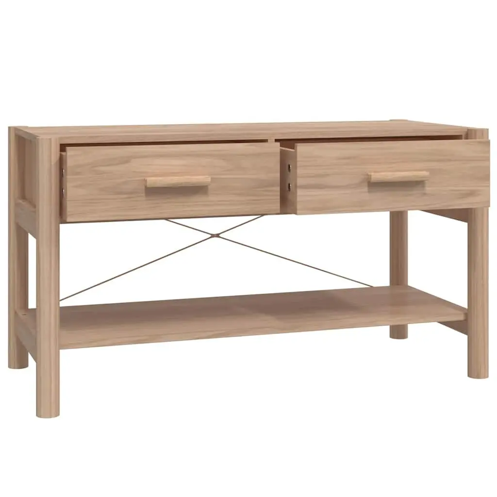 TV Cabinet Storage Unit 82x38x45cm Brown with Wooden Legs for Living Room