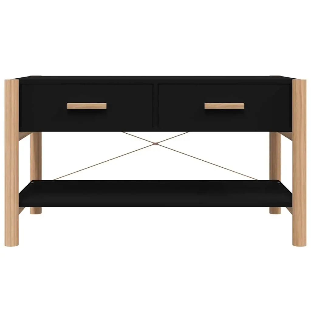 Coffee Table Storage Organiser Black 82 x 48 x 45 cm