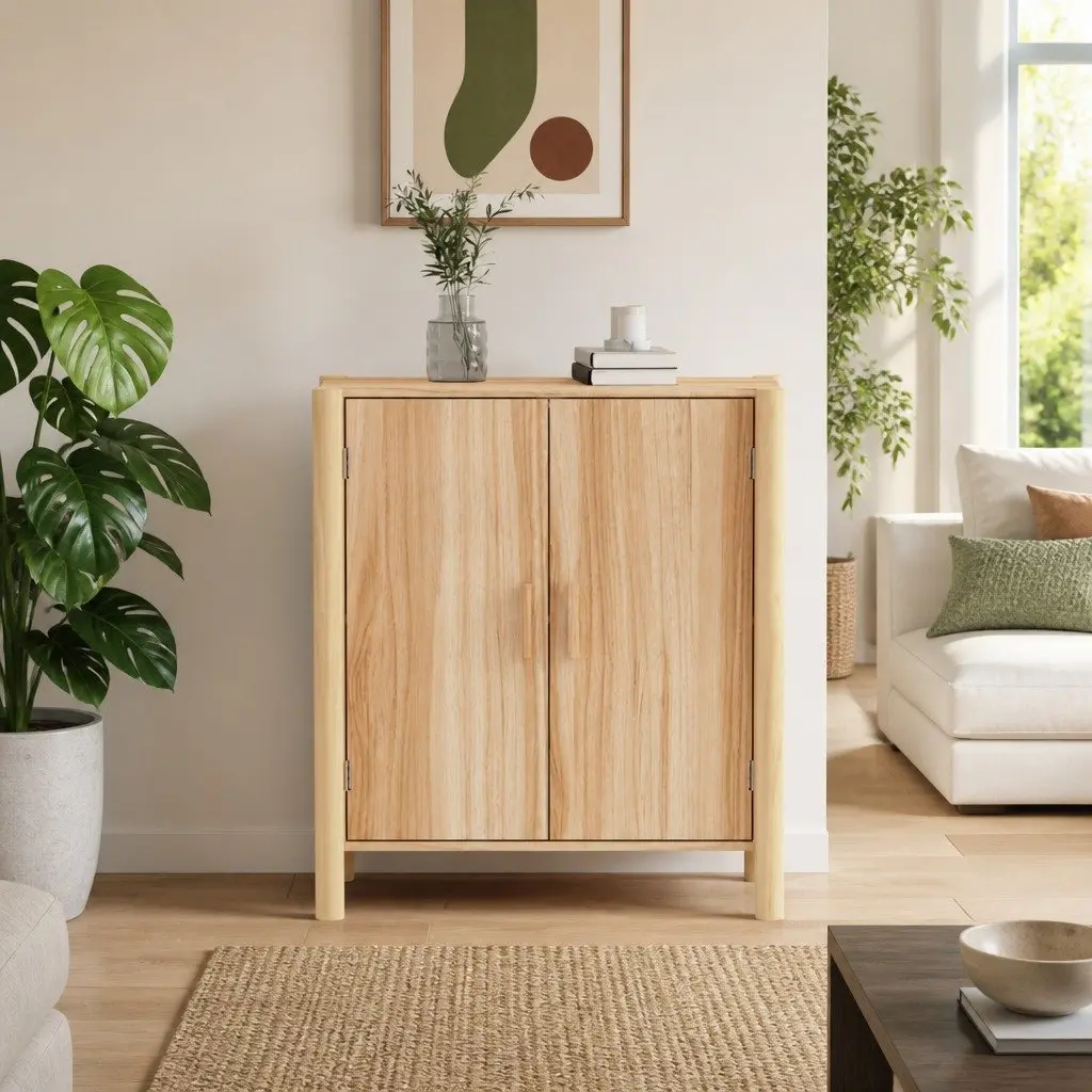 Sideboard Storage Cabinet 62x38x70 cm Brown Engineered Wood Home Furniture
