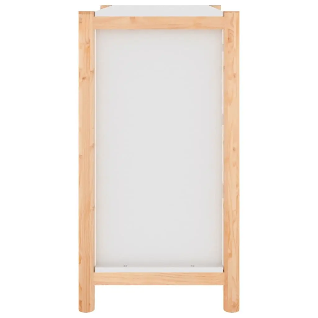 Sideboard Storage Cabinet 62x38x70cm White Engineered Wood Buffet