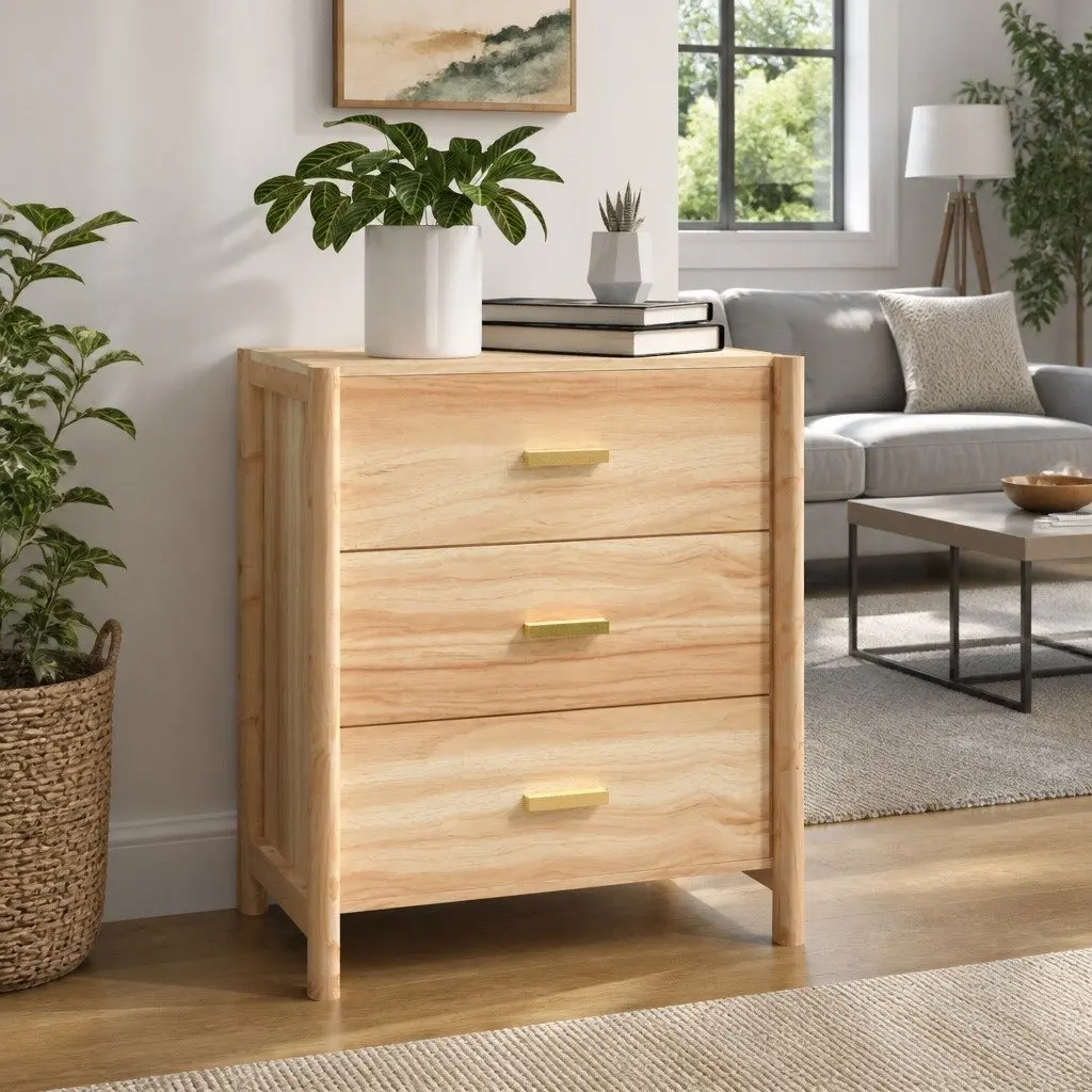 Sideboard Storage Cabinet 62x38x70 cm Brown Engineered Wood Home Furniture