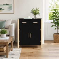 Reliable Black Sideboard Cabinet with Ample Storage