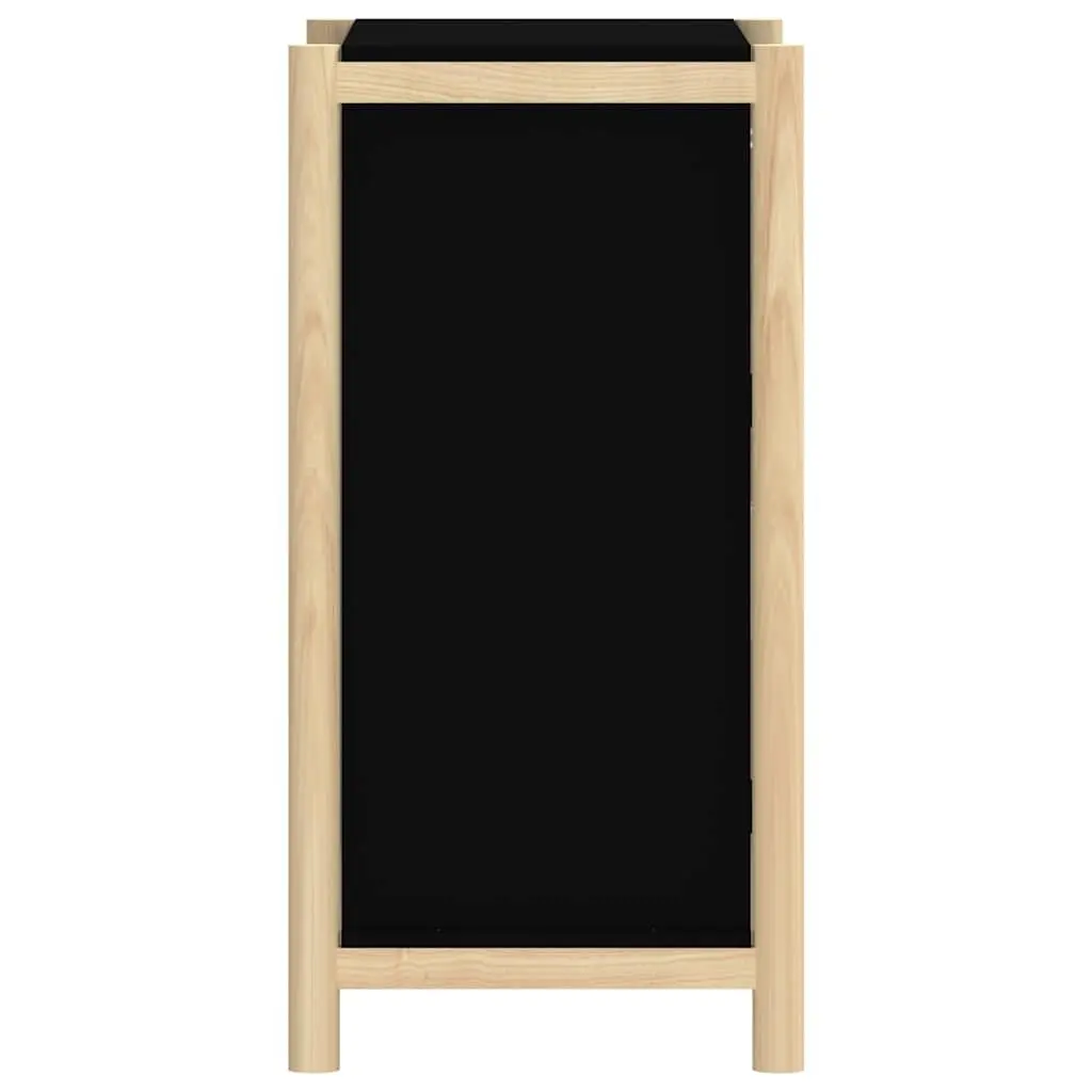 Sideboard Cabinet Storage Buffet 62x38x75cm Black Engineered Wood Furniture