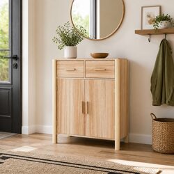Practical Brown Sideboard 62x38x75cm with Storage Capacity