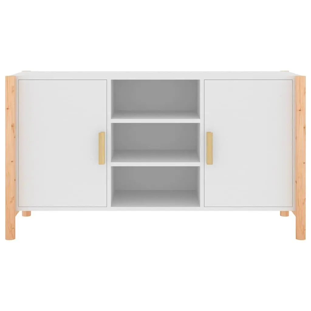 Sideboard Storage Cabinet 107x38x60cm White Engineered Wood