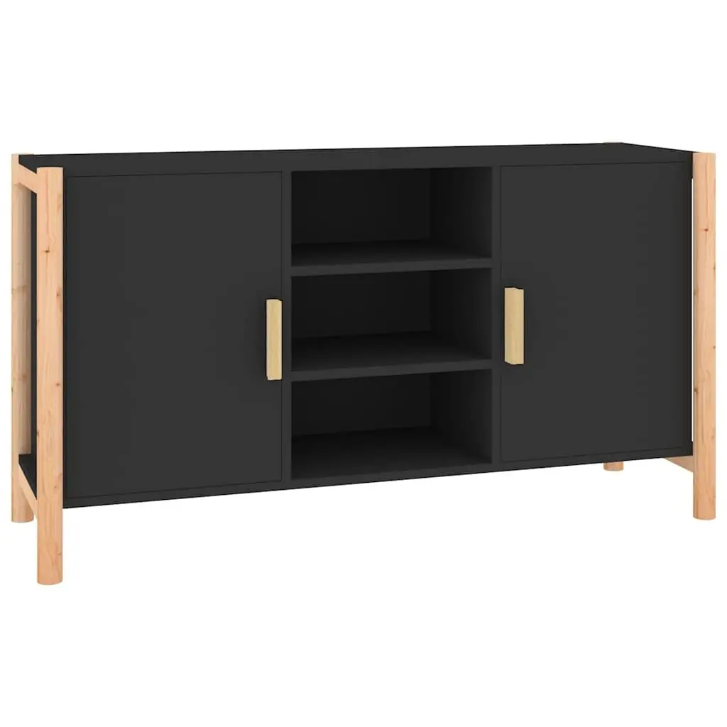 Black Sideboard with Ample Storage Space