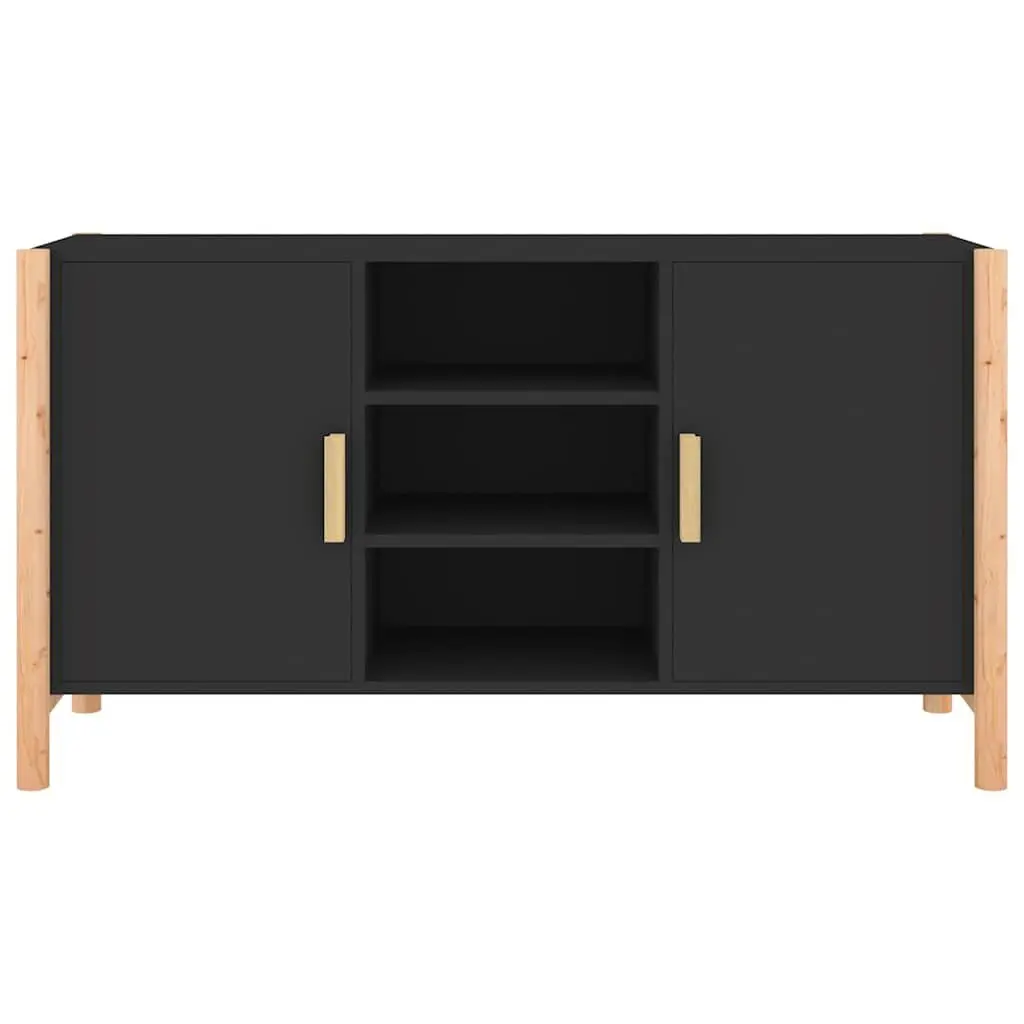 Black Sideboard with Ample Storage Space