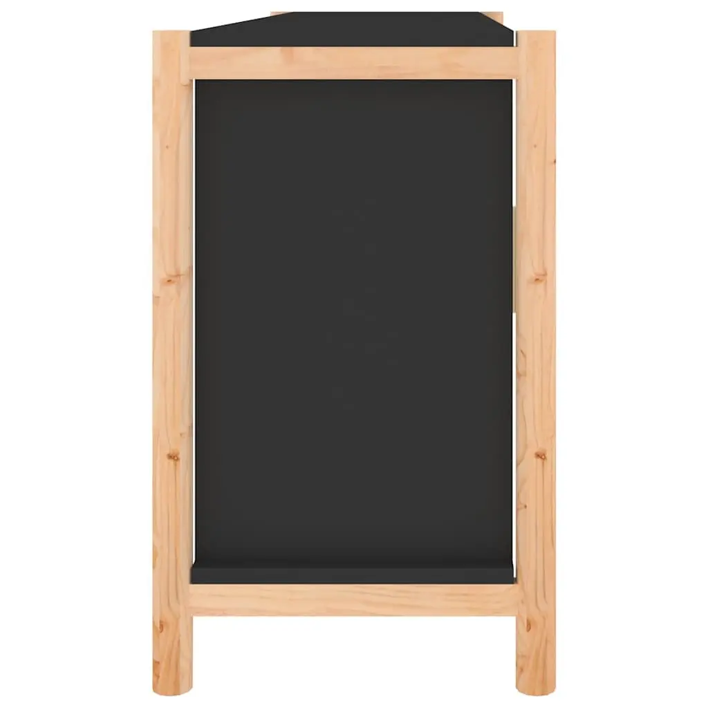 Black Sideboard with Ample Storage Space